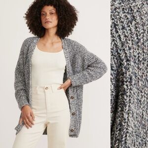 Marine Layer Quinn Oversize Cardigan, Blue Multi, size S NWT